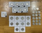 1936 - 1964 SILVER Washington Quarters 35 Coin Lot PROOF, BU, AU, VF, AG