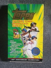 Topps Baseball 2001 Series 2 EMPTY Hobby Box Bonds Chipper Rodriguez