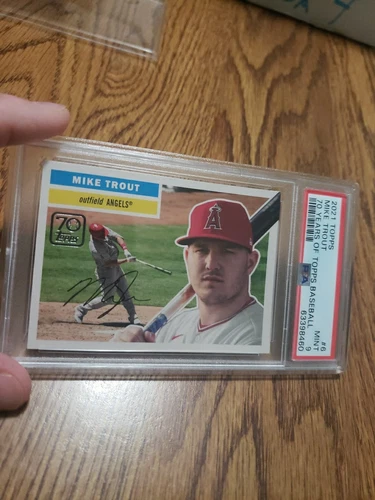 2021 Topps Mike Trout 70 Years of Topps Baseball #6 PSA Mint 9 Angels