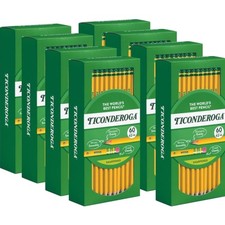 Wood-Cased Pencils, Pre-Sharpened, 2 HB Soft,...