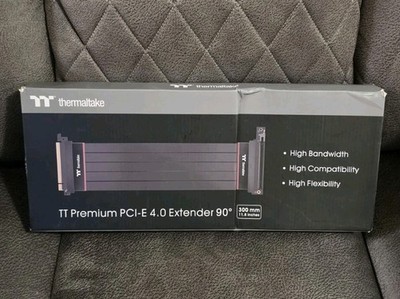 Thermaltake AC-058-CO1OTN-C2 TT Premium PCI-E 4.0 Extender 300mm w/ 90 Degree Ad