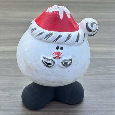 Vintage Christmas Santa Claus Pepper Salt Shaker Roly Poly Decor 3.5  Fat Jolly