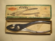 Vintage Diamond Tool Pliers H16 With Box, NIB, Duluth Mn