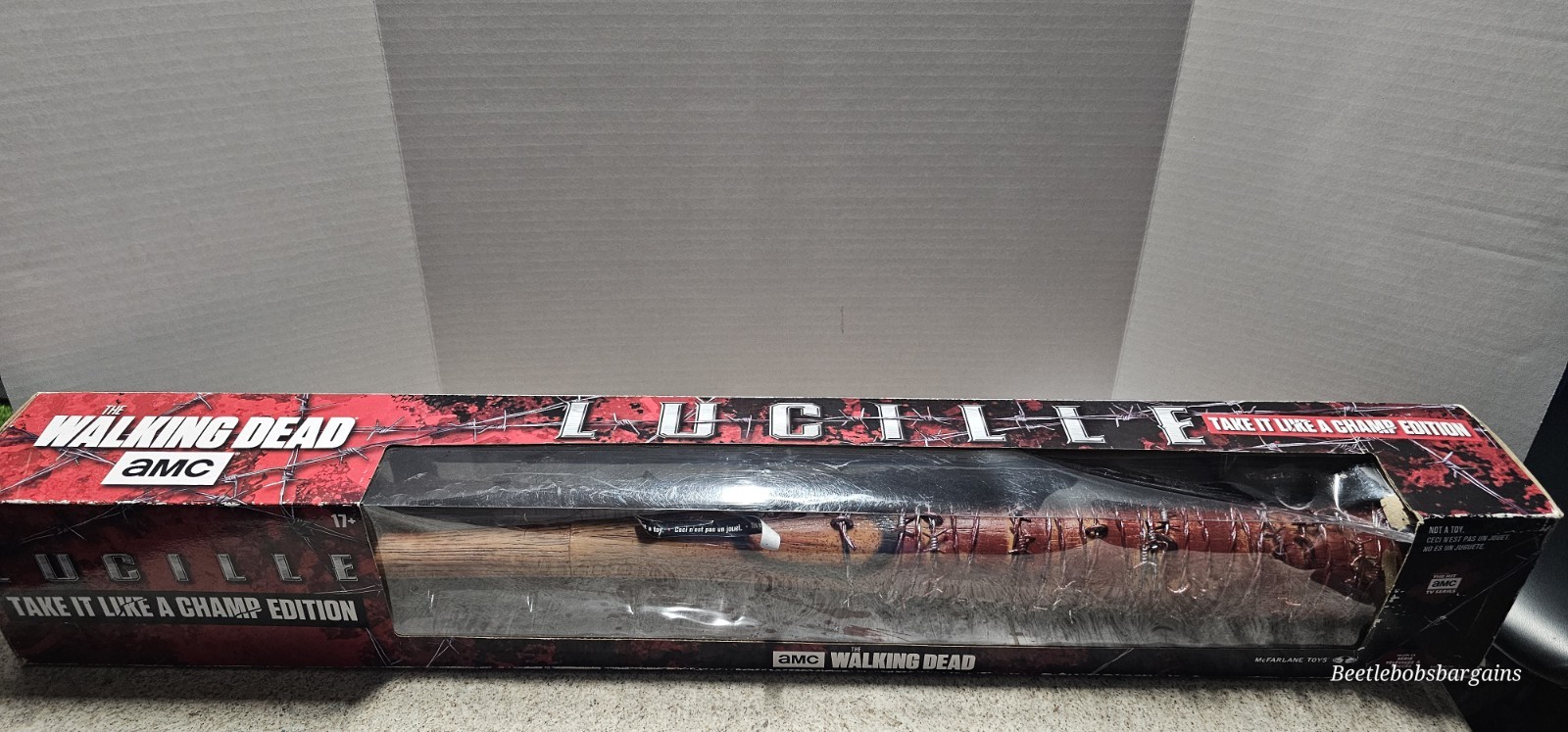 McFarlane Walking Dead Negan's Bat Lucille Take it Like a Champ Edition Bloody