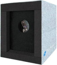 TroyStudio Enclosed Vocal Booth, Portable Microphone Isolation Shield,... 
