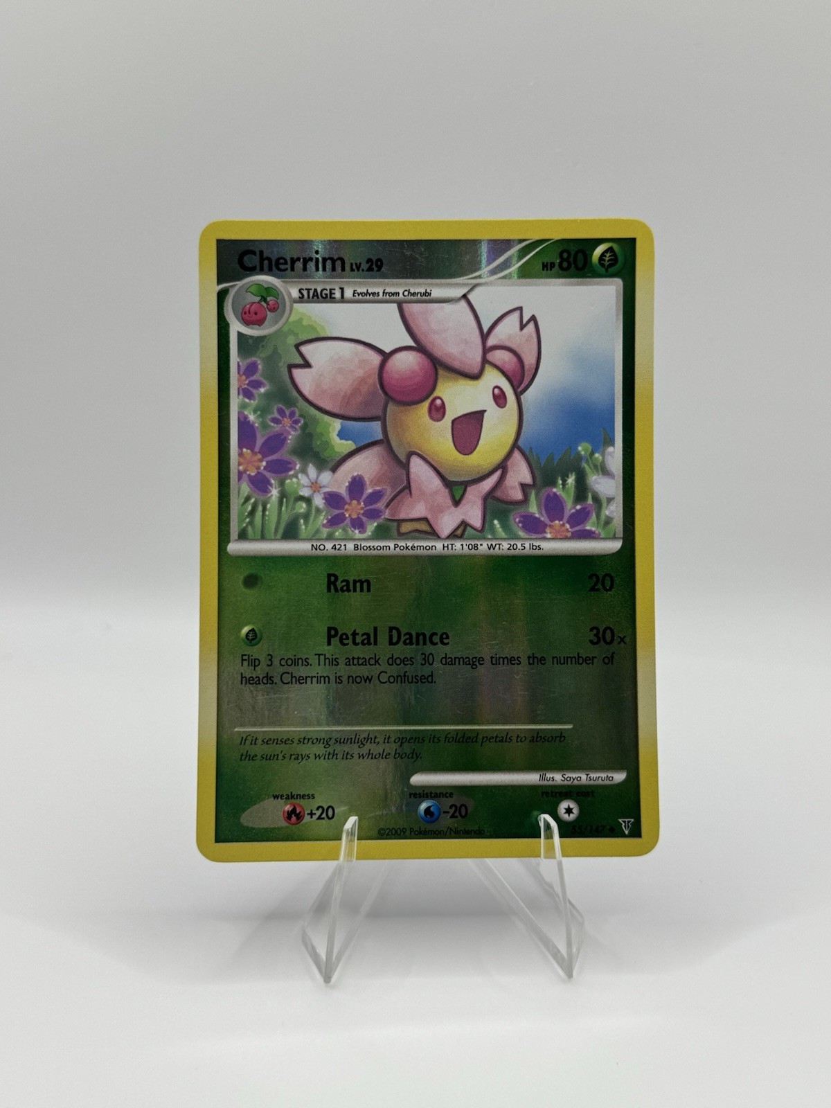 2009 Pokemon, Supreme Victors, #55/147 Cherrim, Reverse Holo Uncommon
