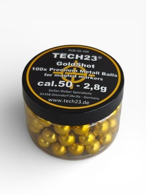 100x Gold-Shot - ALU BBs cal.50  Kugeln 2,8g für t4e für HDR50, HDP50 compact ..