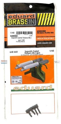 EDU648660 1:48 Eduard Brassin Sopwith Camel Vickers Mk.I Gun Set (EDU kit) (EDU