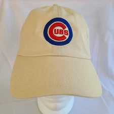 47 Brand Chicago Cubs Strapback Hat Beige Adjustable OSFA MLB Baseball