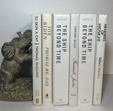 Lot of 6 Decor Books White Cream Shades Staging Home Decor Props Wedding Library