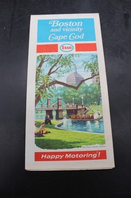 Esso 1971 Map Boston And Vicinity Cape Cod