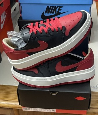 Air Jordan 1 Low Elevate SE, Bred, Size 10.5W/9M, Deadstock