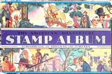 1937 American Historical Stamp Album Amoco American Oil Company Complete Book