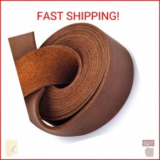 Leather Strap 1 Inches Wide Flat Leather Straps for Crafts, Full Grain Oil Tan L