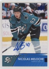 2021-22 Upper Deck AHL Auto Nicolas Meloche #71 Auto 08zd