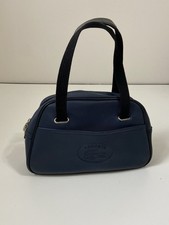Borsa donna Lacoste blu navy nera zip intorno sportiva piccola classica