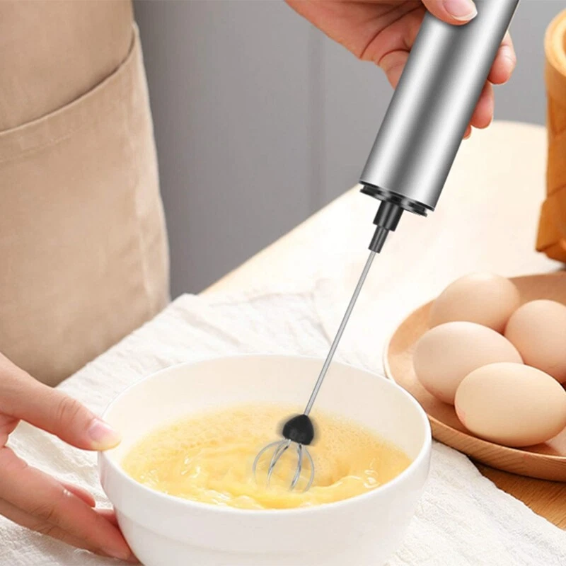 Milk Frother Handheld Coffee Frother Electric Whisk, USB Rechargeable Foam9242