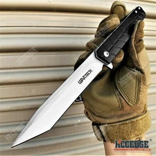 9" Hunting Knife Pocket Knife 4" Tanto Blade Emergency Knife Folding EDC Knife