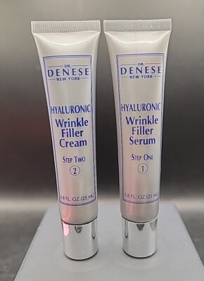 Denese Hyaluronic Wrinkle Filler Step 1 Serum & Step 2 Cream .8 fl oz  #2