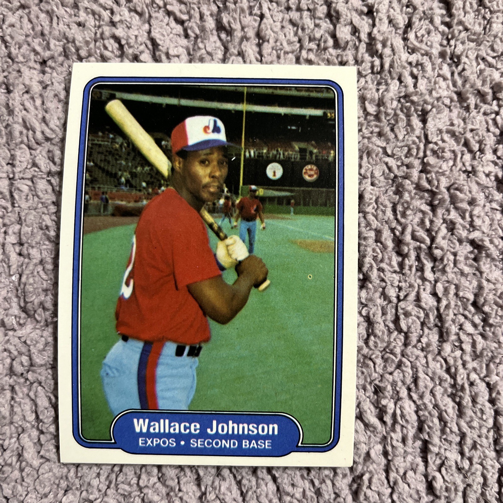 1982 Fleer #192 Wallace Johnson Rookie Montreal Expos