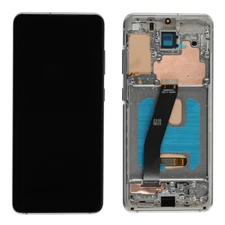 Small OLED Display LCD Touch Screen Digitizer+Frame For Samsung Galaxy S20 White