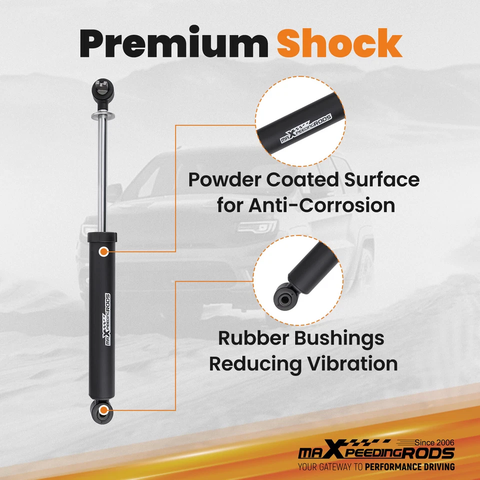 Kit de elevación de 4" con amortiguadores para Jeep Wrangler TJ 4x4 2003 2004 2005 2006 Foto 4 de 4