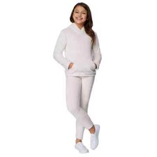 32 Degrees Youth Girl's Stretch Plush Hoodie Legging Set Size 3/4