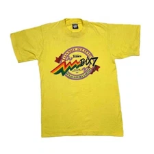 Screen Stars (1990) RUN WITH THE BEST “Davenport, Iowa” Single Stitch T-Shirt S