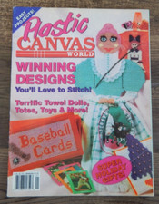 VTG 1992 New Plastic Canvas World Pattern Booklet WINNING DESIGNS