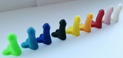 Novelty Car Bike Tyre Willy Penis Dick Valve Dust Caps Pack Of 4 - Picture 5 of 21