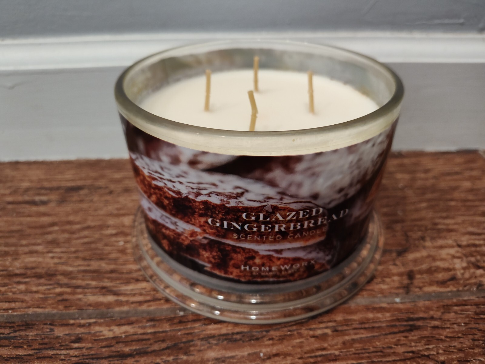 HomeWorx "Glazed Gingerbread" 4 wick 18 oz Candle eBay
