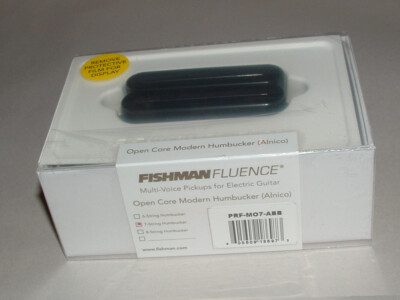 Fishman Fluence PRF-M07-ABB Open Core 7 String Alnico Black/Black Blades