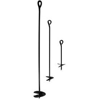 Auger Style Earth Anchor, Steel, 1/2 X 15 X 4 Auger Style Earth Anchor, Steel, 1/2 X 15 X 4