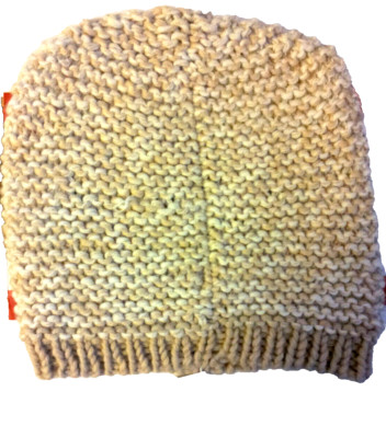 Buji Baja Beige Knit Hat Baggy Beanie Unisex One Size Outerwear Wool Acrylic