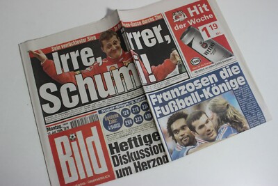 BILDzeitung 13.07.1998 Juli 13.7.1998 Geschenk 22. 23. 24. 25. Geburtstag