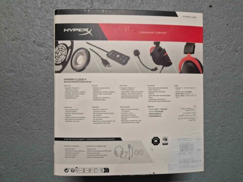 HyperX Cloud II – Gaming Headset for PC, PS5 / PS4 - Red Like New All Parts - Picture 6 of 6