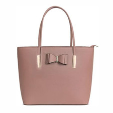 kukubird Women's Top-Handle Black Large Tote Bag Handbag Simple Shoulder Bag