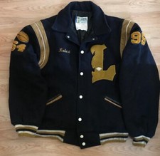 Vintage 1995 Pittsburgh Steelers Colors Black  Gold Size 48/XL Letterman Jacket