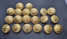 20 VECCHI BOTTONI BOMBE GIACCA X DIVISA UNIFORME PPSS