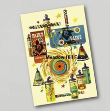 Fridge Magnet Pains Fireworks Retro Vintage Advert Brocks Standard (4)