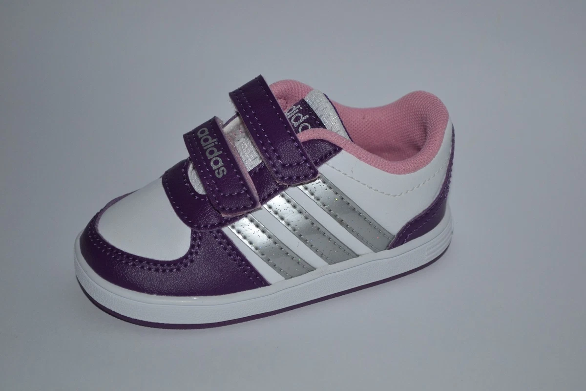 SCARPE CALZATURE ADIDAS HOOPS BAMBINA STRAPPI N.20 21 22 23 24 25 26 27