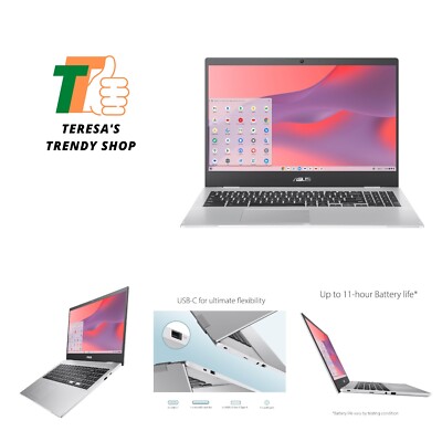 Chromebook CX1, 15.6'' FHD NanoEdge Display, Intel Celeron N4500 Processor, 64...