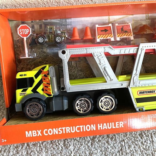 Matchbox MBX Construction Truck Hauler Set New Die Cast Tractor - Picture 3 of 5