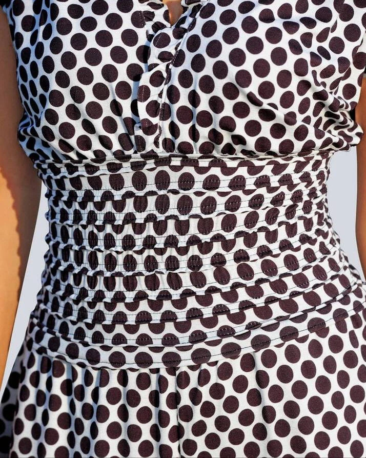 NEU MARLENE STRAND OVERALL PUNKTE RÜSCHEN SMOK 42 44 48 ALBA MODA weiß *21130118 - Bild 3 von 4