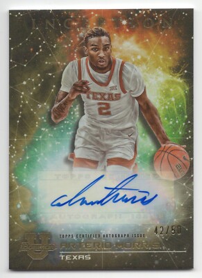 2022-23 Bowman University Inception ARTERIO MORRIS Gold Primordial Auto /50