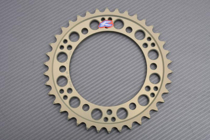 Couronne Renthal Ultra Light 48 dents anodisée pour transmission de ZX6R 95-96