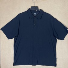 Nike Dri Fit Performance Polo Shirt Mens XL Black Relaxed Fit