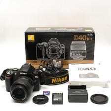 Nikon D40 DSLR Camera with AF-S DX ED 18-55mm G II Lens Low Shutter Count 3556