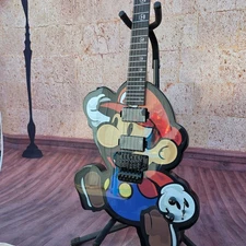 Mario cartoon electric guitar solid body vibrato system Fast delivery
