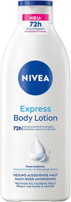 NIVEA Express Body Lotion, Extra Schnell Einziehende Körperlotion, Körpercreme M